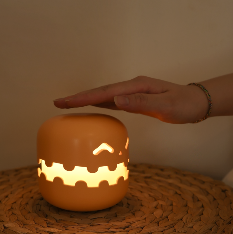 Lampe Citrouille Magique – Veilleuse Halloween Tactile Sans Fil