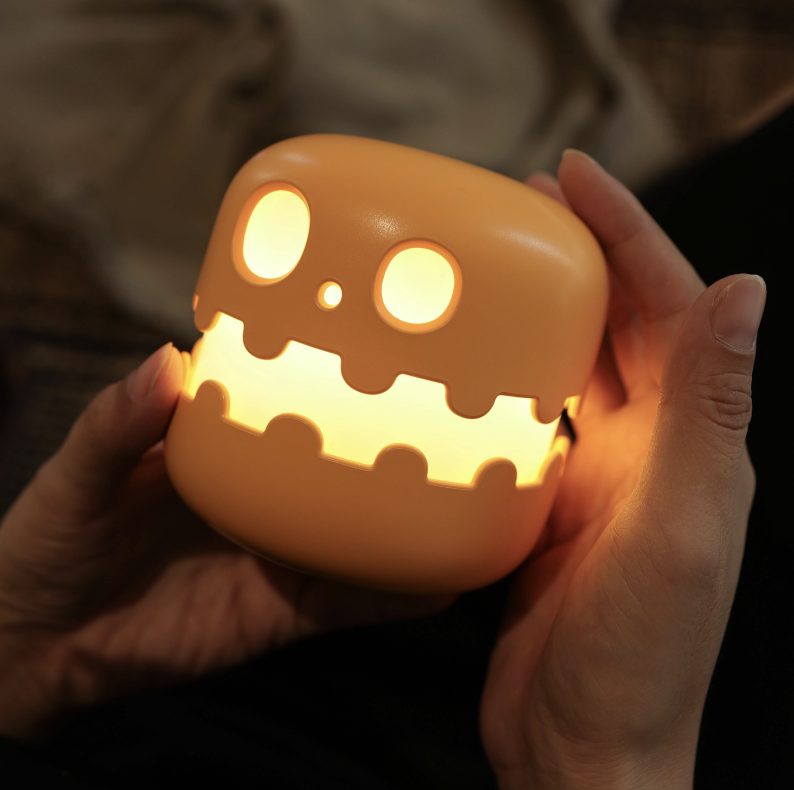 Lampe Citrouille Magique – Veilleuse Halloween Tactile Sans Fil